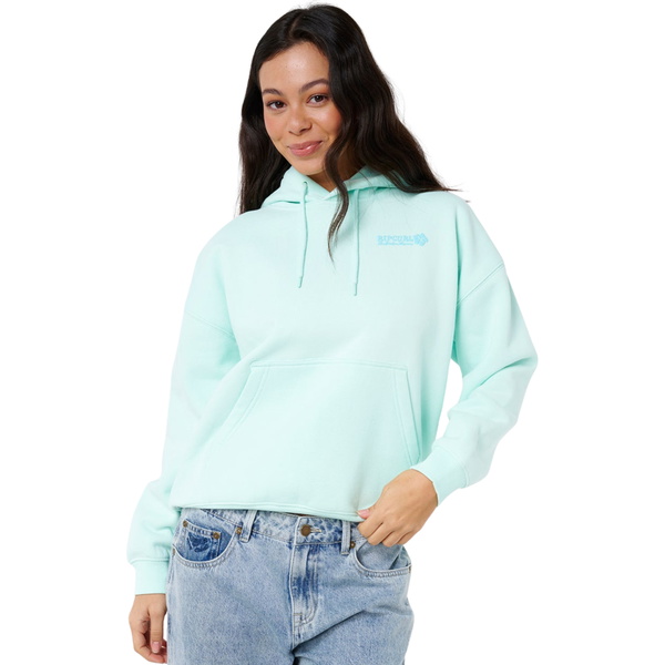 2026 Rip Curl Womens Surf Puff Heritage Hoodie 0A0WFL - Light Blue